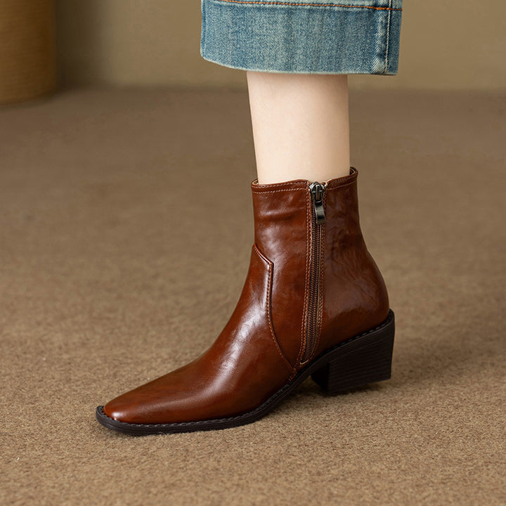 SCARLET ANKLE BOOTS