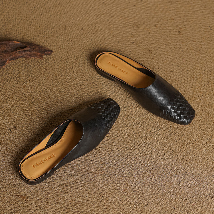 RIVIERA GENIUNE LEATHER MULES
