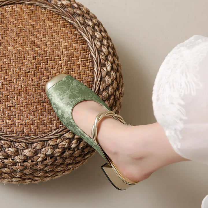 ISADORA PEARL STRAP MULES