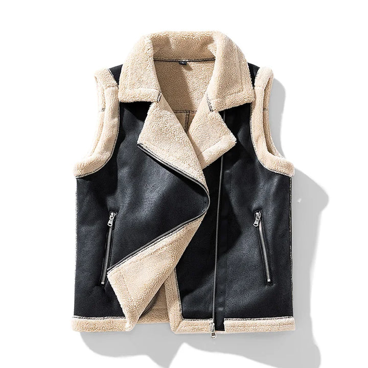 HENLEY LEATHER VEST