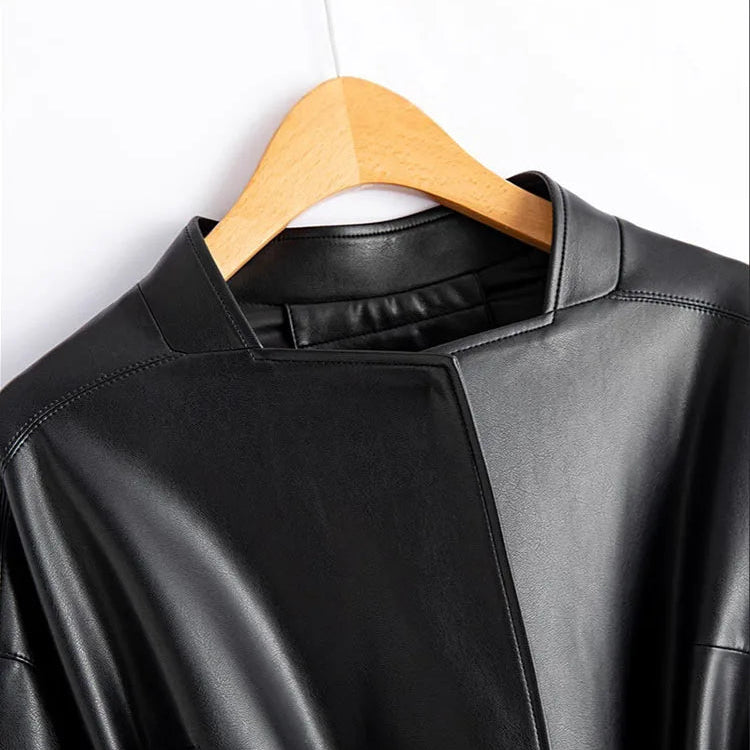MILANO BELTED LEATHER JACKET