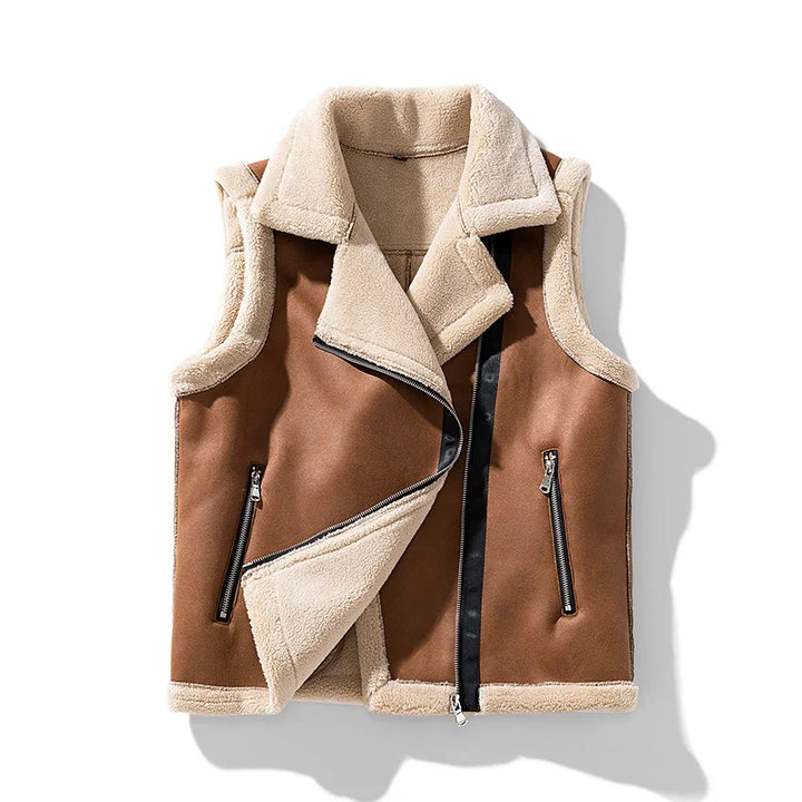 HENLEY LEATHER VEST
