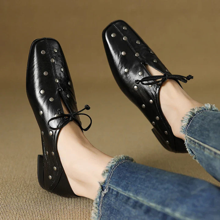 VICTORIA STUDDED LOAFERS