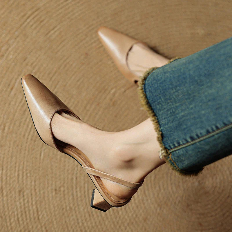 LOREN GENUINE LEATHER HEELS