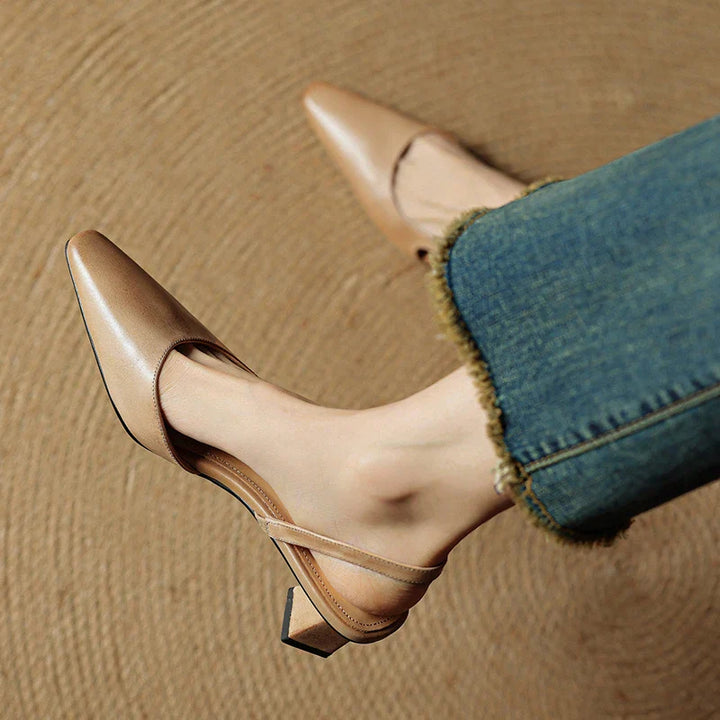 LOREN GENUINE LEATHER HEELS