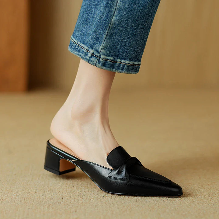 RIVIERA CLASSIC LEATHER MULES