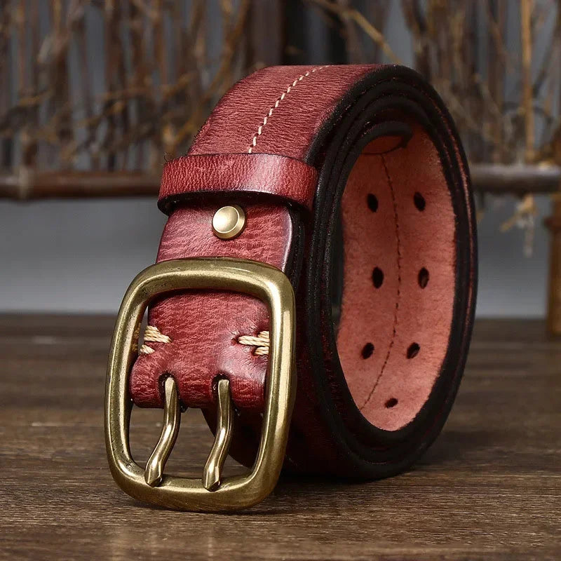 IRONSPIRE COWHIDE LEATHER BELT