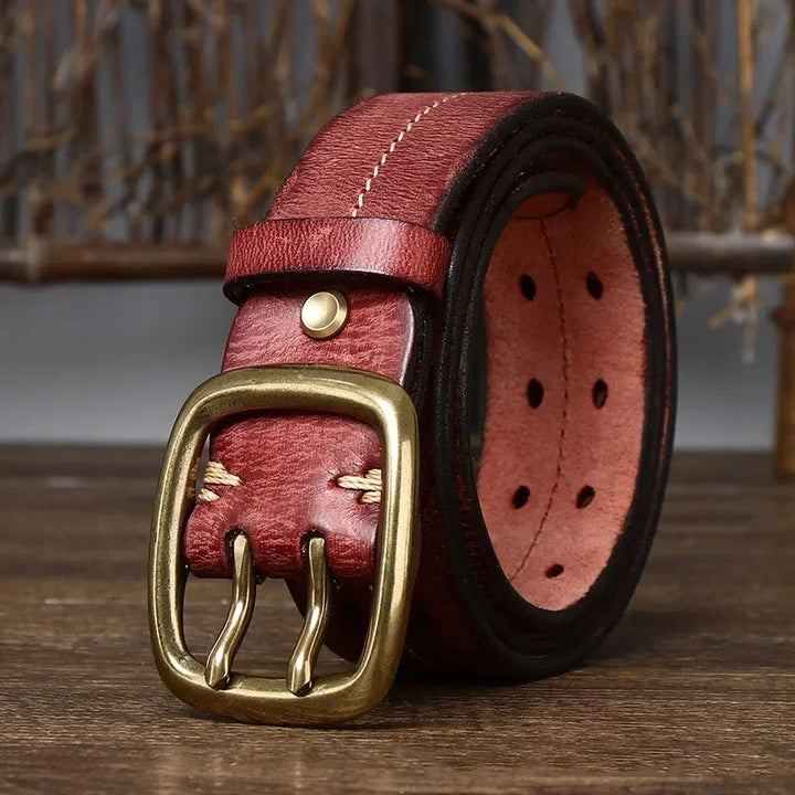 IRONSPIRE COWHIDE LEATHER BELT
