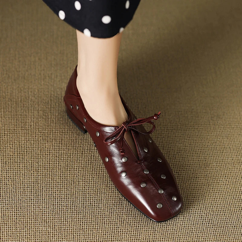 VICTORIA STUDDED LOAFERS