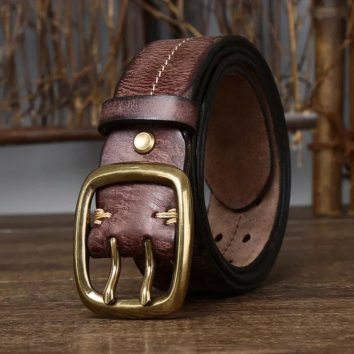 IRONSPIRE COWHIDE LEATHER BELT