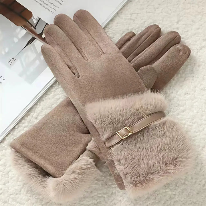 ISABELLA FUR TRIM GLOVES
