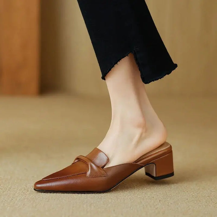 RIVIERA CLASSIC LEATHER MULES