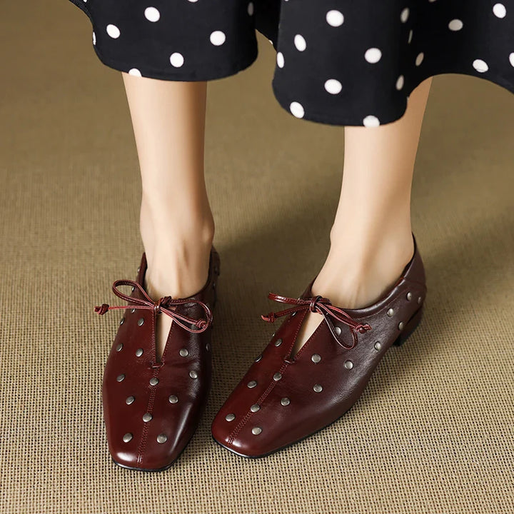 VICTORIA STUDDED LOAFERS