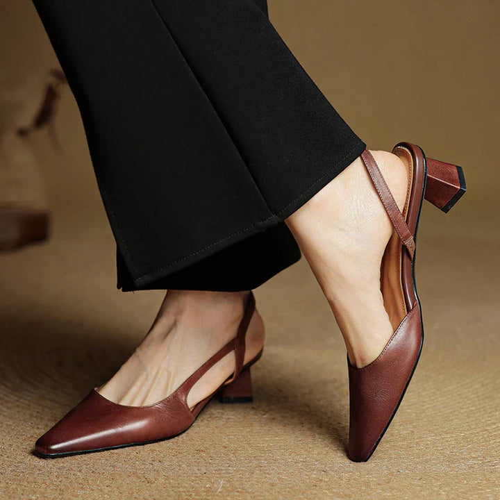 LOREN GENUINE LEATHER HEELS