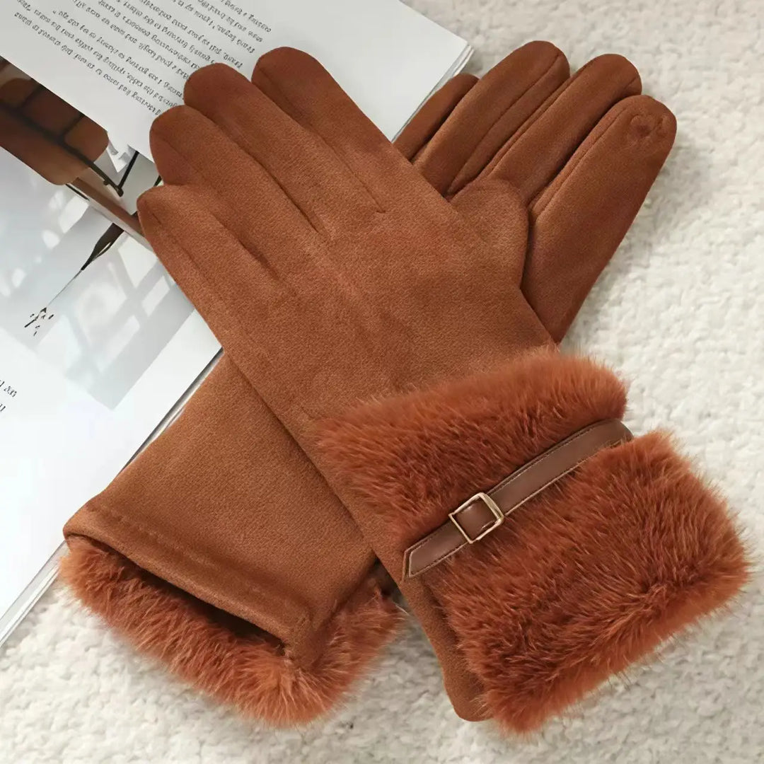 ISABELLA FUR TRIM GLOVES