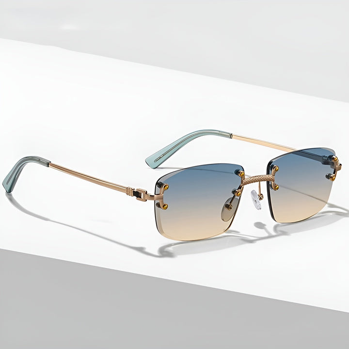 SKY RIMLESS RECTANGULAR SUNGLASSES