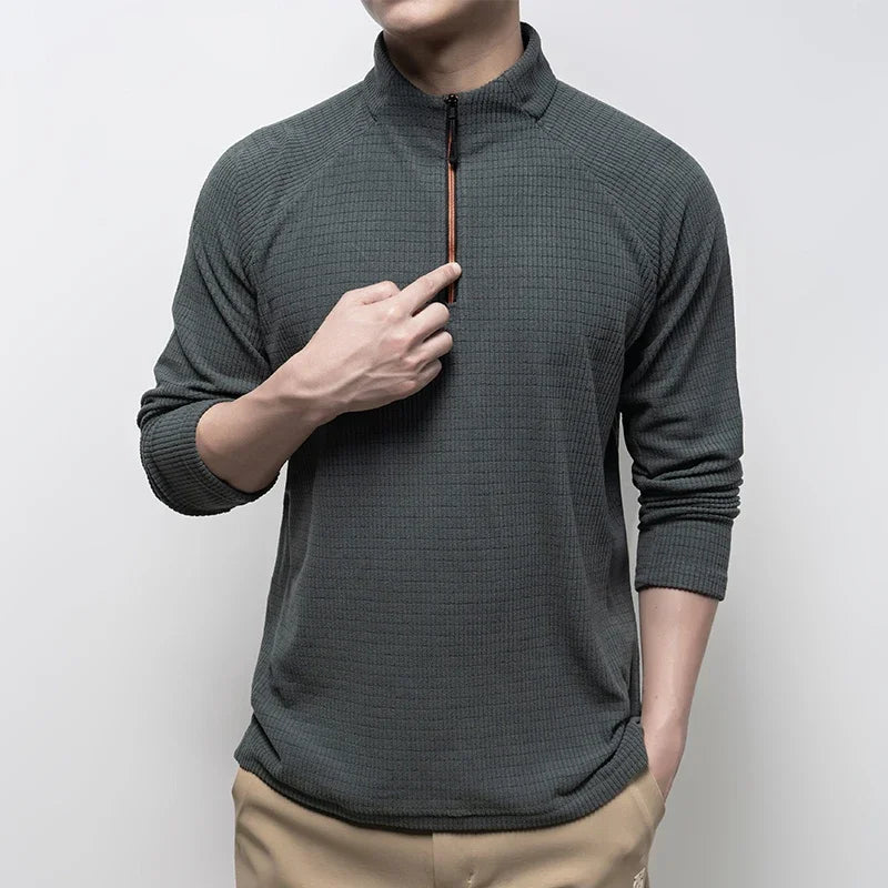 AERO RIDGE ZIPPER TEE