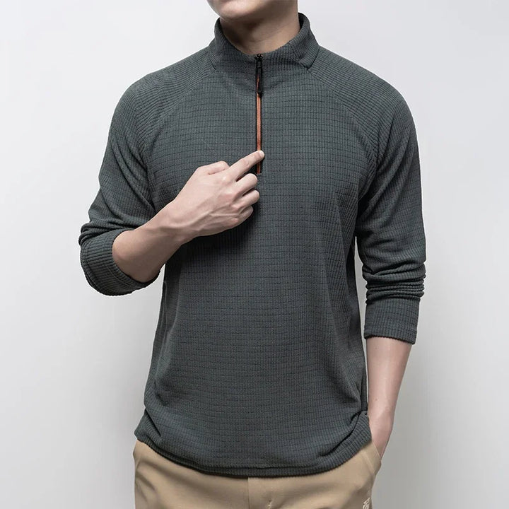 AERO RIDGE ZIPPER TEE