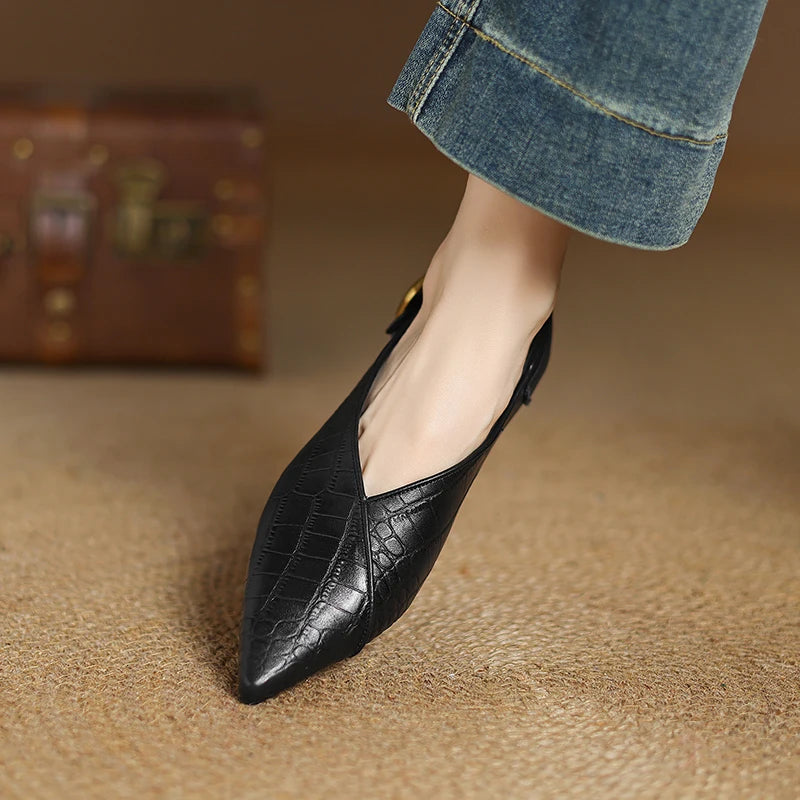 SAVANNAH LEATHER FLATS