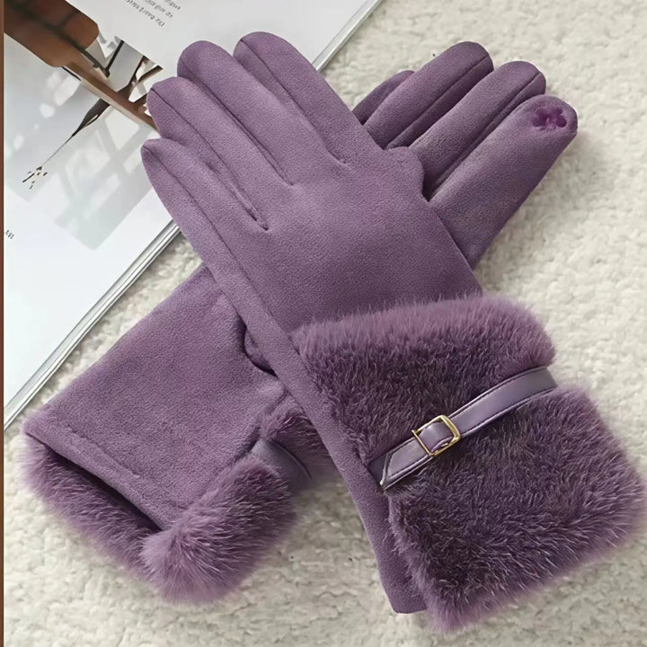 ISABELLA FUR TRIM GLOVES