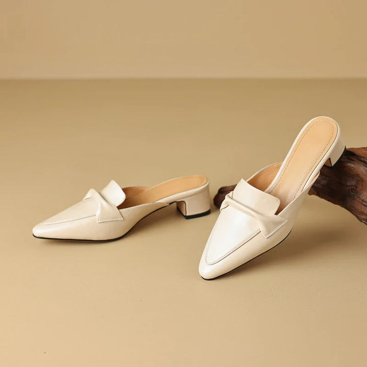 RIVIERA CLASSIC LEATHER MULES