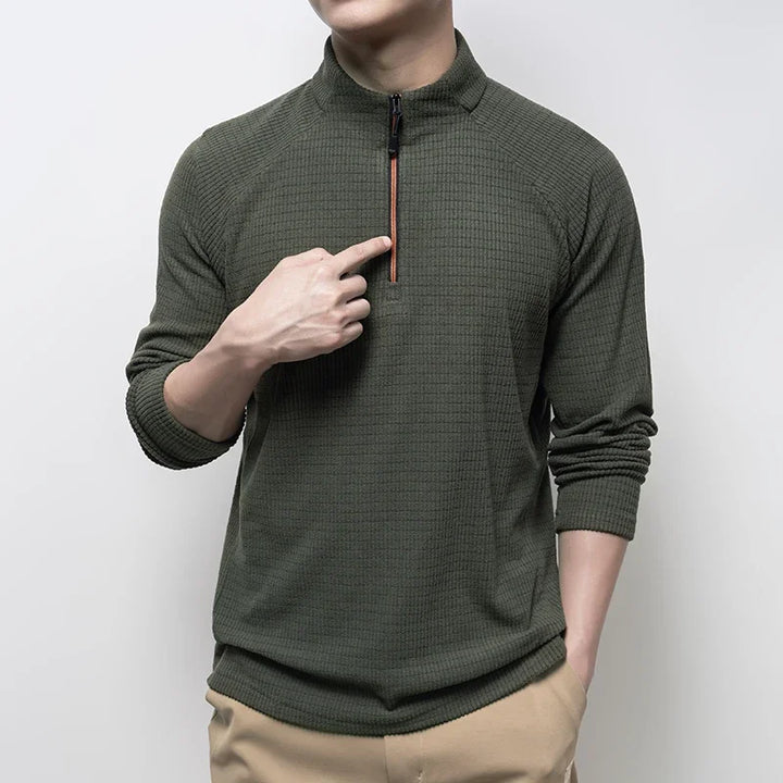 AERO RIDGE ZIPPER TEE