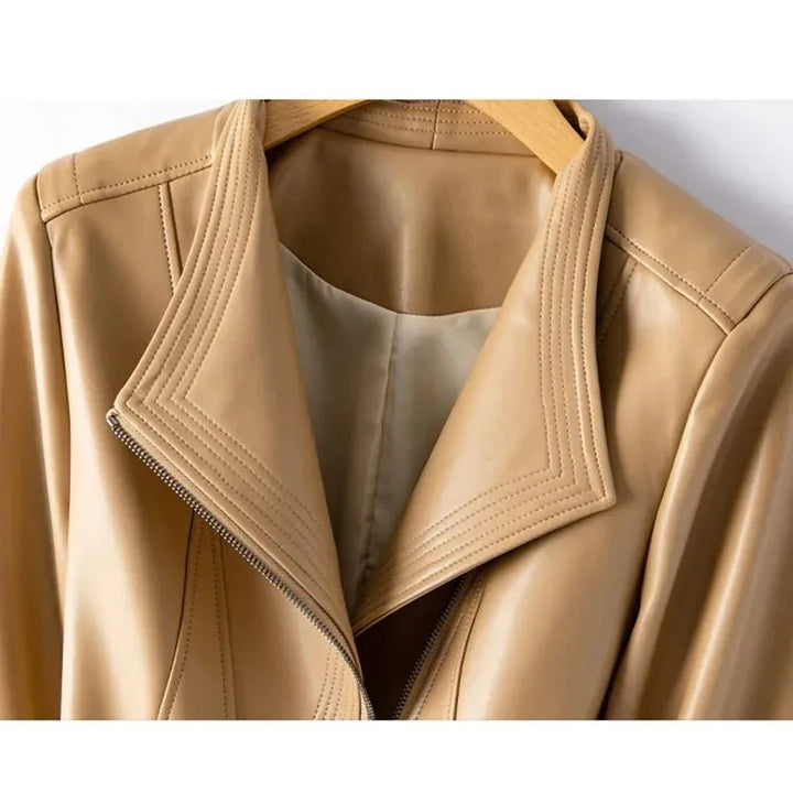 MERLOT LUXE LEATHER JACKET