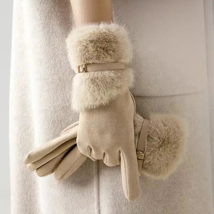 ISABELLA FUR TRIM GLOVES