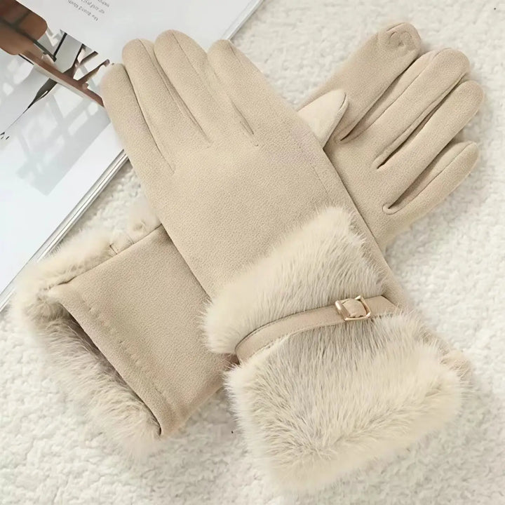 ISABELLA FUR TRIM GLOVES