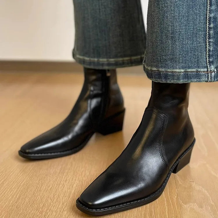 SCARLET ANKLE BOOTS