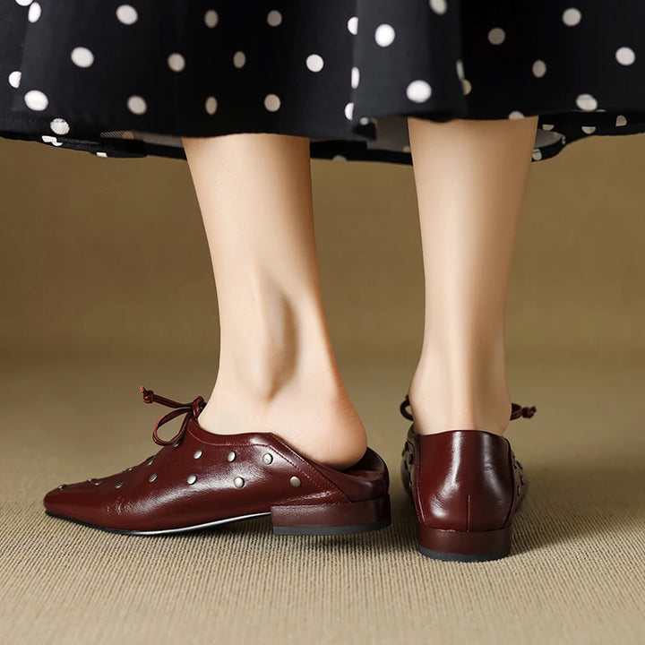 VICTORIA STUDDED LOAFERS