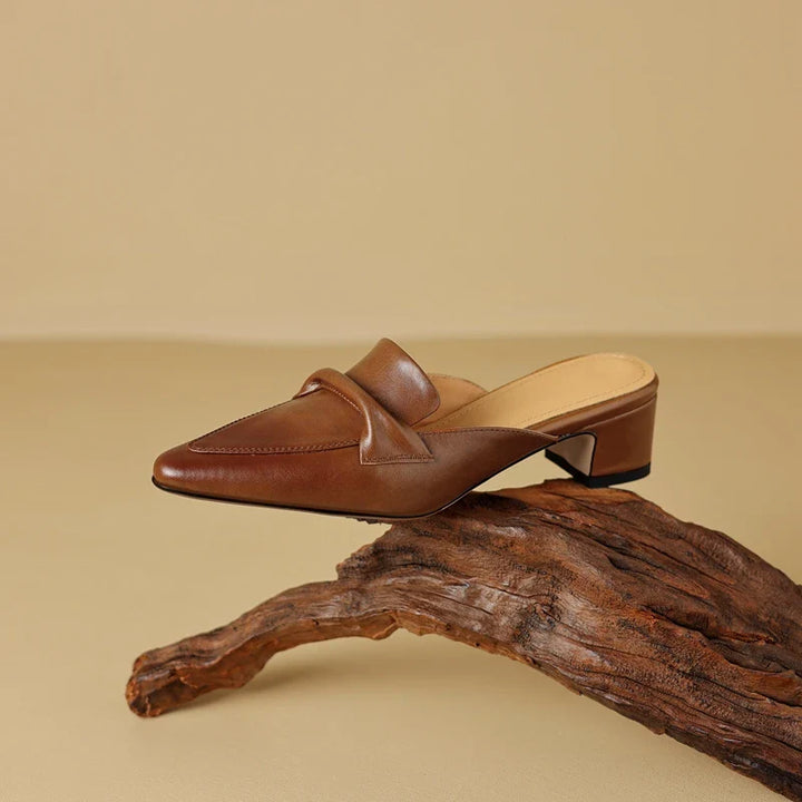 RIVIERA CLASSIC LEATHER MULES