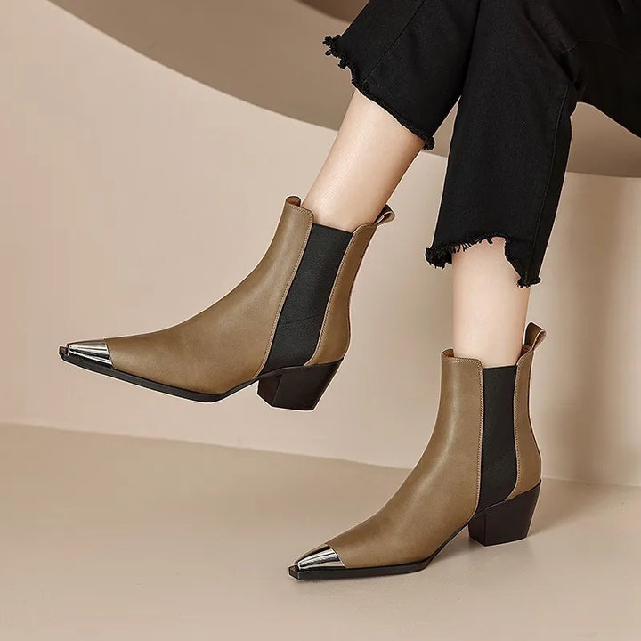 ZOYA STILETTO LEATHER BOOTS