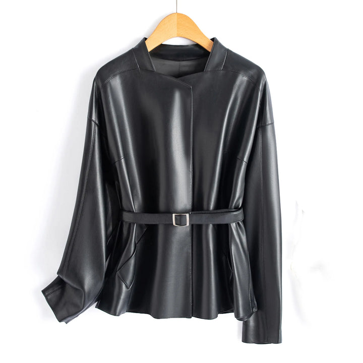 MILANO BELTED LEATHER JACKET