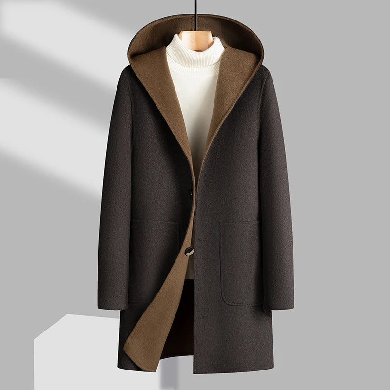 Armitage Reversible Wool Blend Topcoat