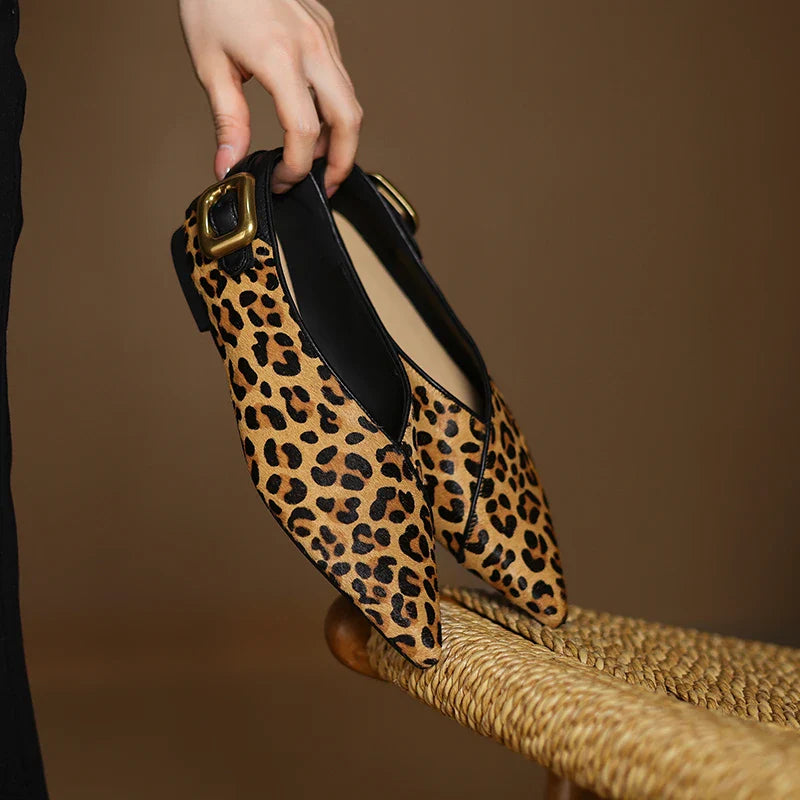 SAVANNAH LEATHER FLATS
