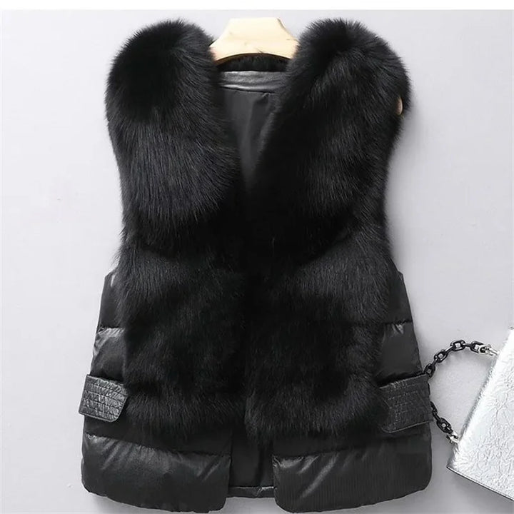 LUMIERE FUR TRIM VEST
