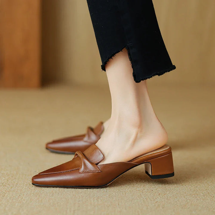 RIVIERA CLASSIC LEATHER MULES