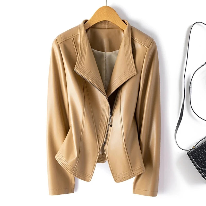 MERLOT LUXE LEATHER JACKET