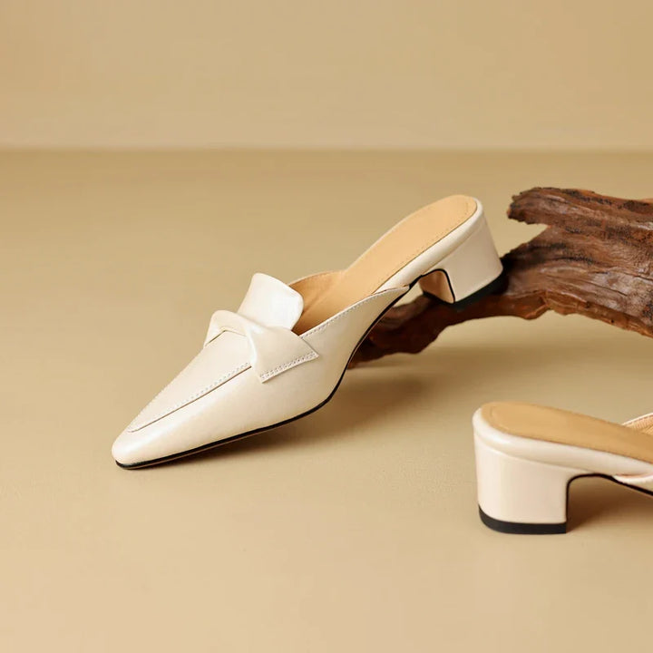 RIVIERA CLASSIC LEATHER MULES