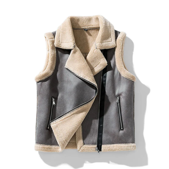 HENLEY LEATHER VEST