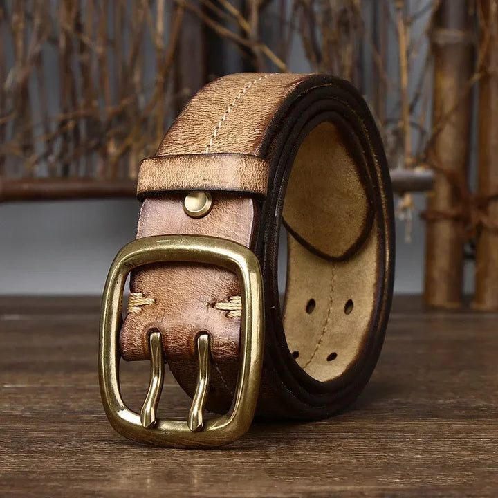 IRONSPIRE COWHIDE LEATHER BELT