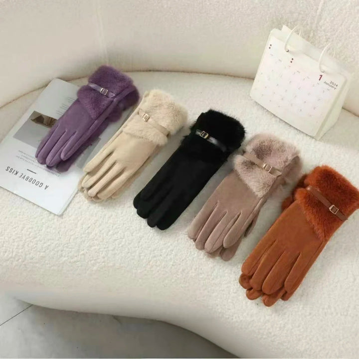 ISABELLA FUR TRIM GLOVES