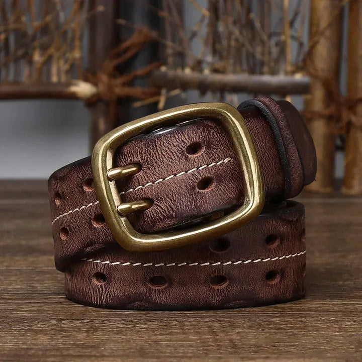 IRONSPIRE COWHIDE LEATHER BELT