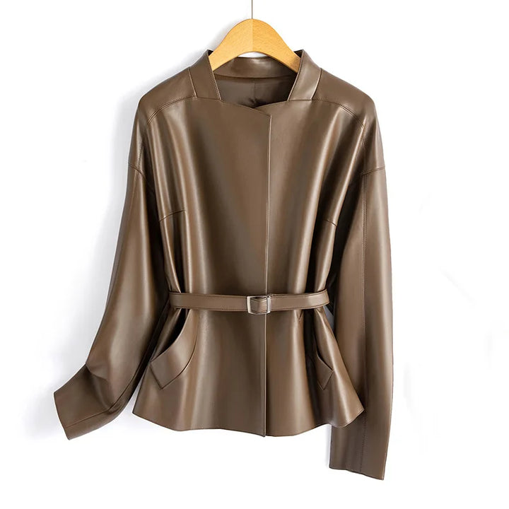 MILANO BELTED LEATHER JACKET