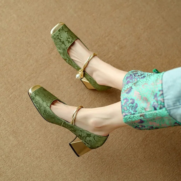 RIMINI PEARL STRAP HEELS