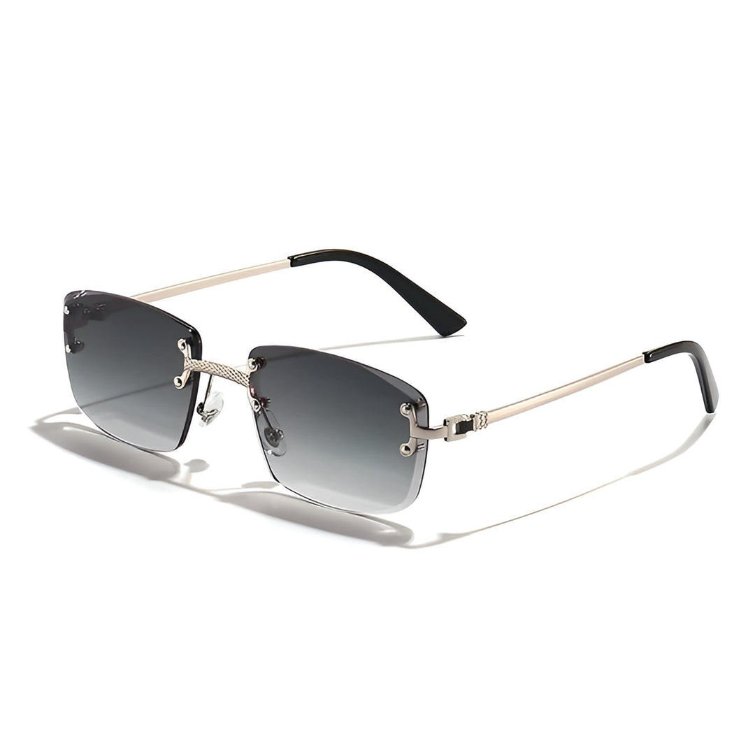 SKY RIMLESS RECTANGULAR SUNGLASSES