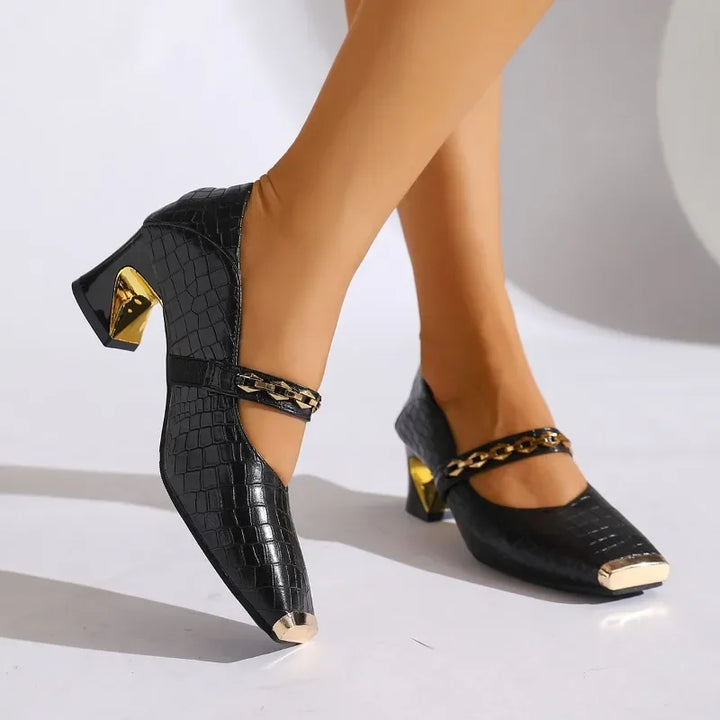 VICTORIA BLOCK HEELS