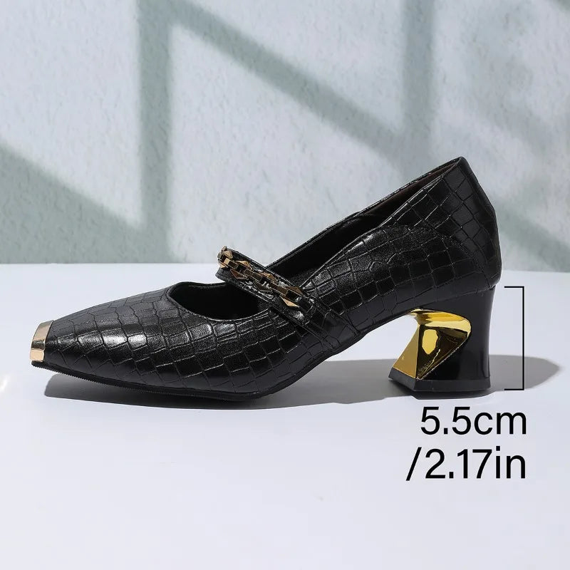 VICTORIA BLOCK HEELS