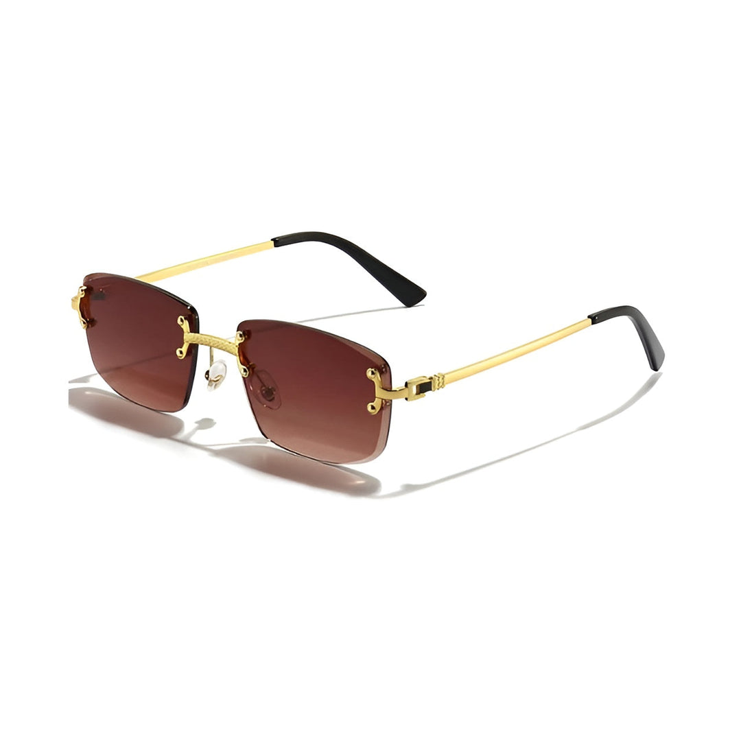 SKY RIMLESS RECTANGULAR SUNGLASSES